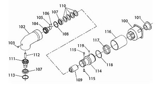 Part Location Diagram of 8U-722 Ingersoll Rand Ball (105583)